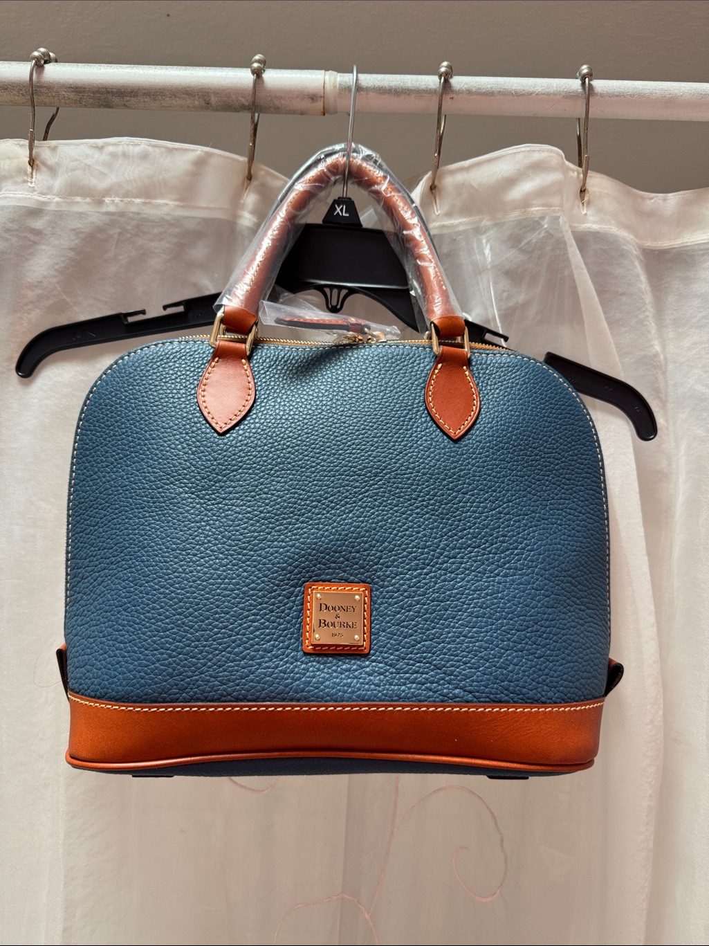 Dooney & Bourke Zip Zip Satchel In Jeans Color (R343 Je, Nwt)